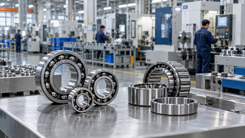 Chinese industrial bearing manufacturers producing precision ball bearings and roller bearings