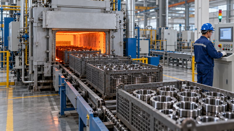 Industrial bearing heat treatment and manufacturing equipment