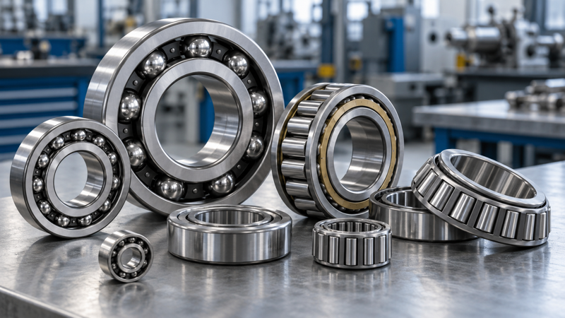 Industrial ball bearings and roller bearings for machinery applications