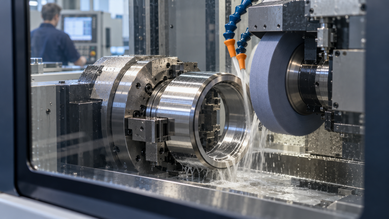 Bearing precision grinding and superfinishing manufacturing process