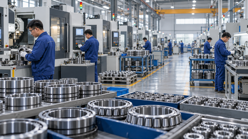 Industrial bearing factory production workshop in China