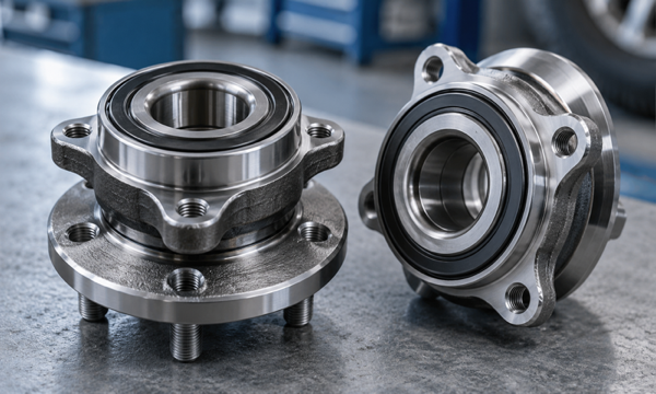 Sealed automotive wheel hub bearing showing protective seals and precision components